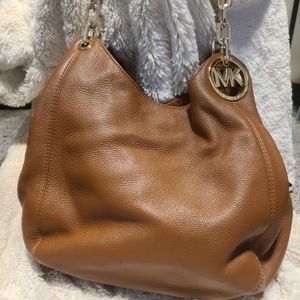 Michael Kors Large tan leather purse